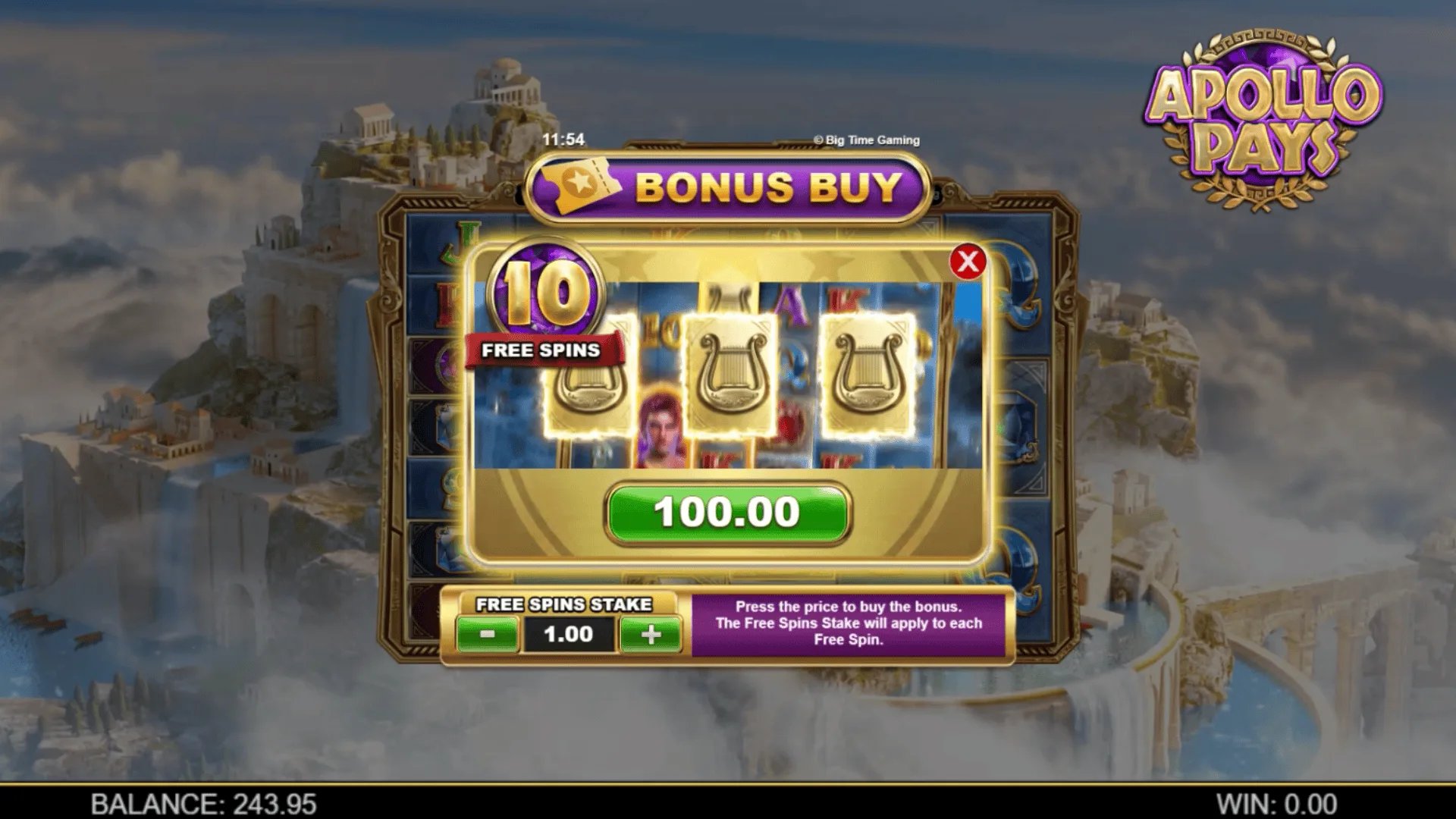 Apollo Pays — Bonus Buy