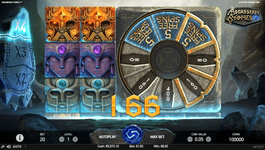 Asgardian Stones — Bonus Wheel Feature