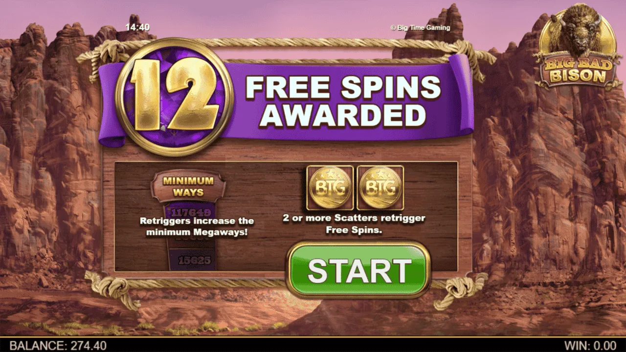 Big Bad Bison — Free Spins