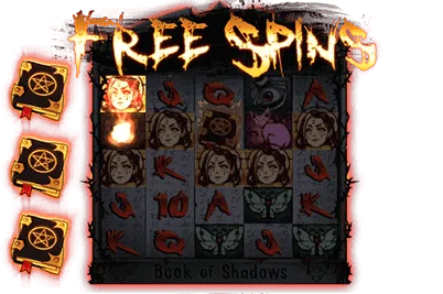 Book of Shadows  — Freespin with Golden symbol