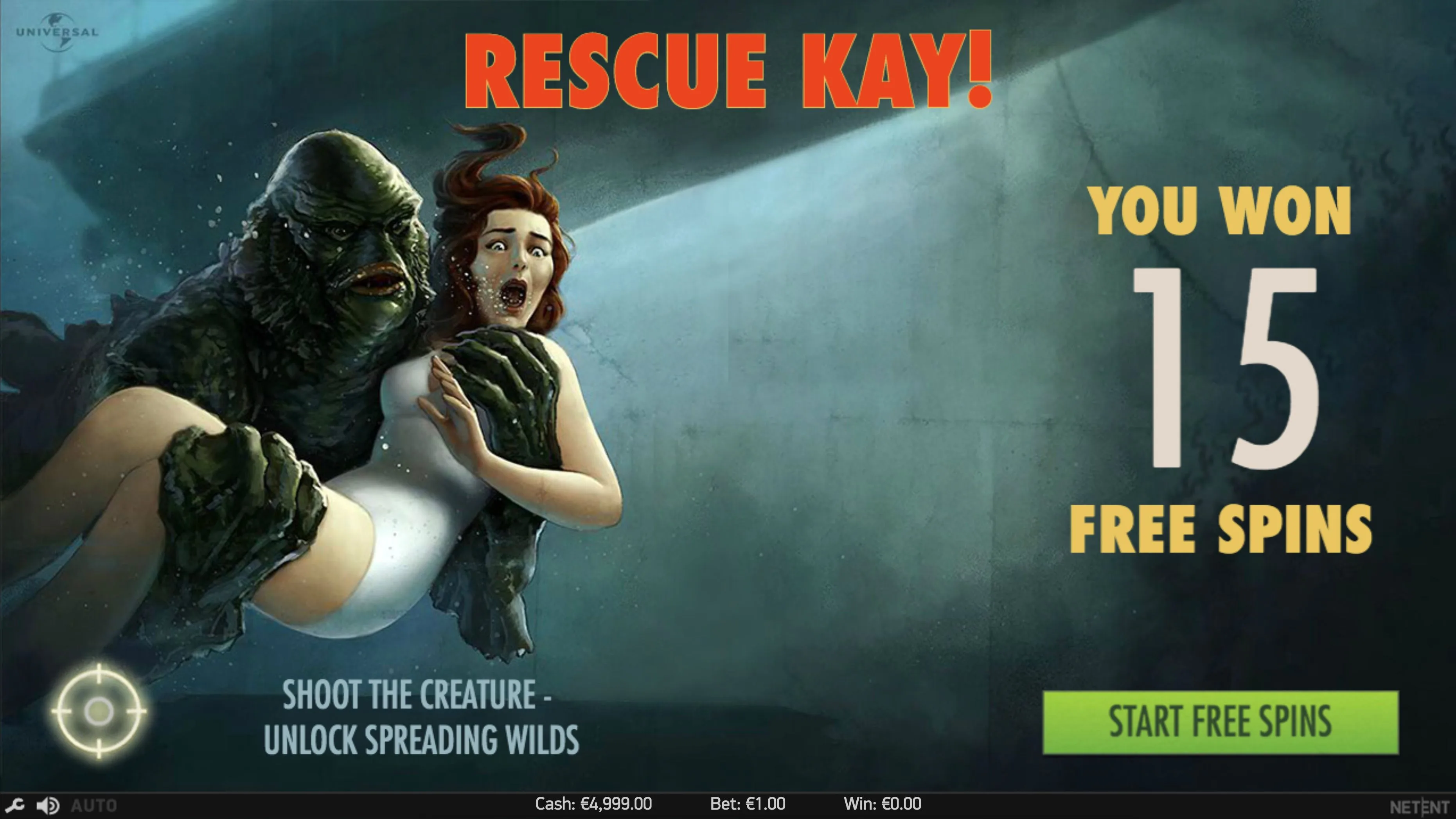 Creature from the Black Lagoon — Free Spins