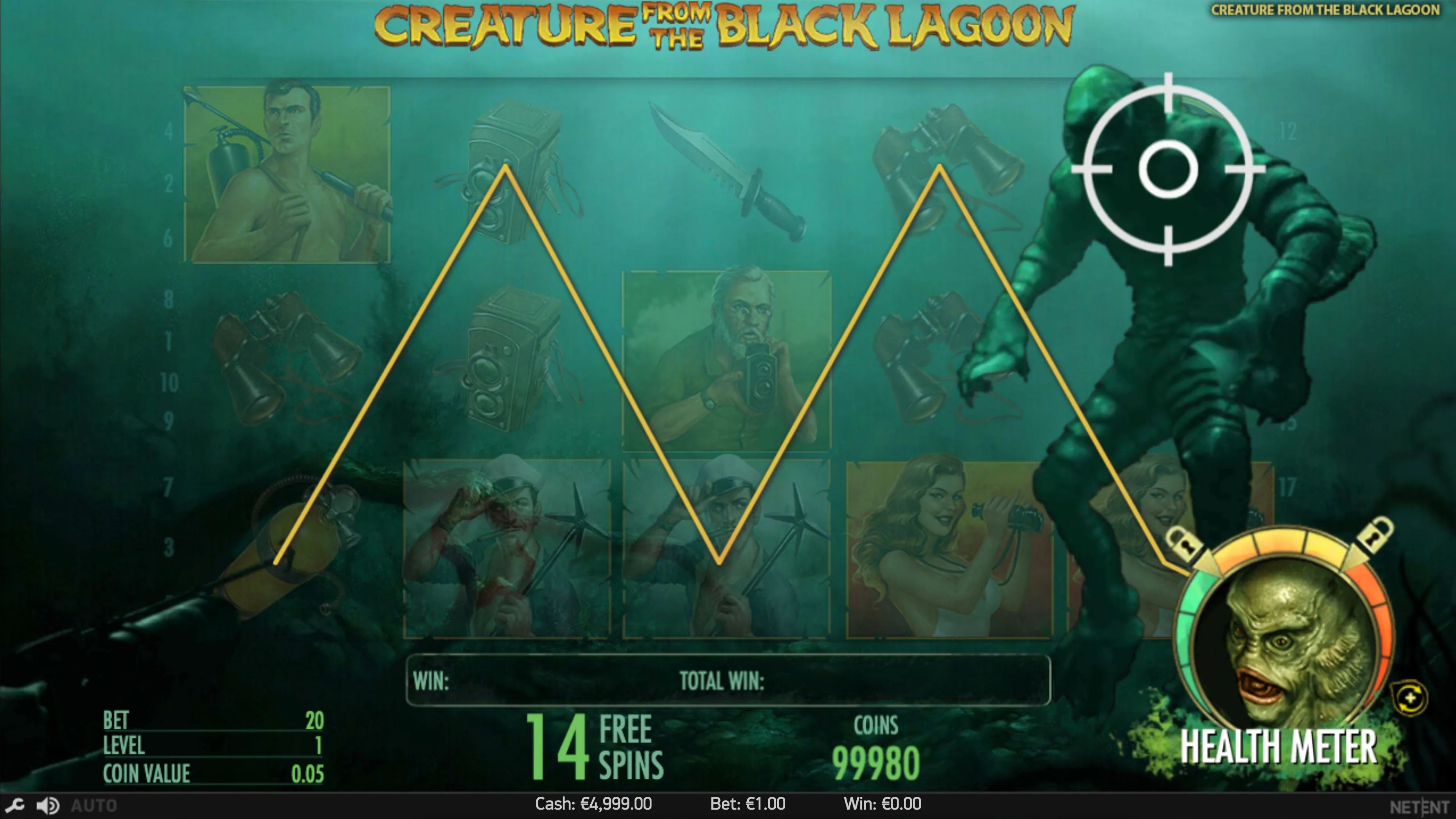 Creature from the Black Lagoon — Health Meter