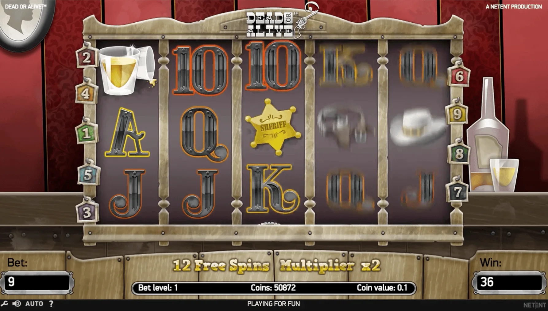 Dead or Alive — Free Spins