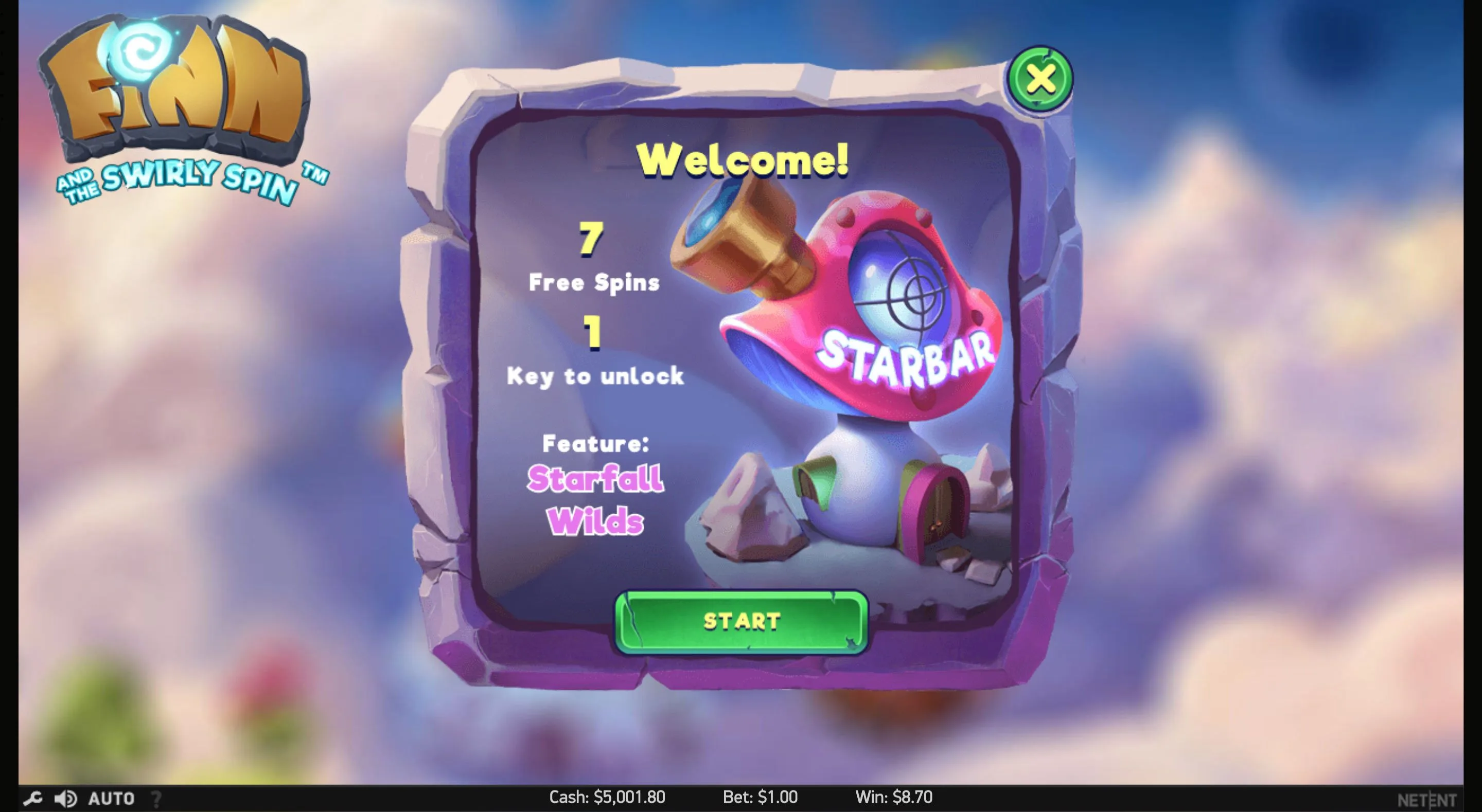 Finn and the Swirly Spin — Free Spins