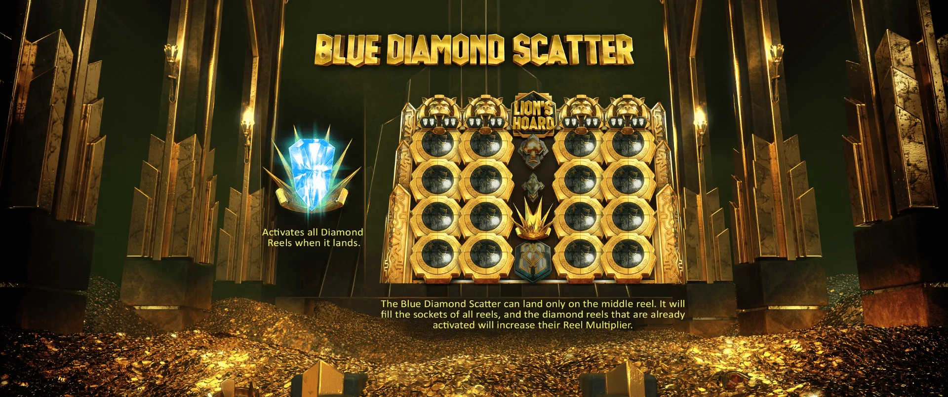 Lion's Hoard — Blue Diamond Scatter
