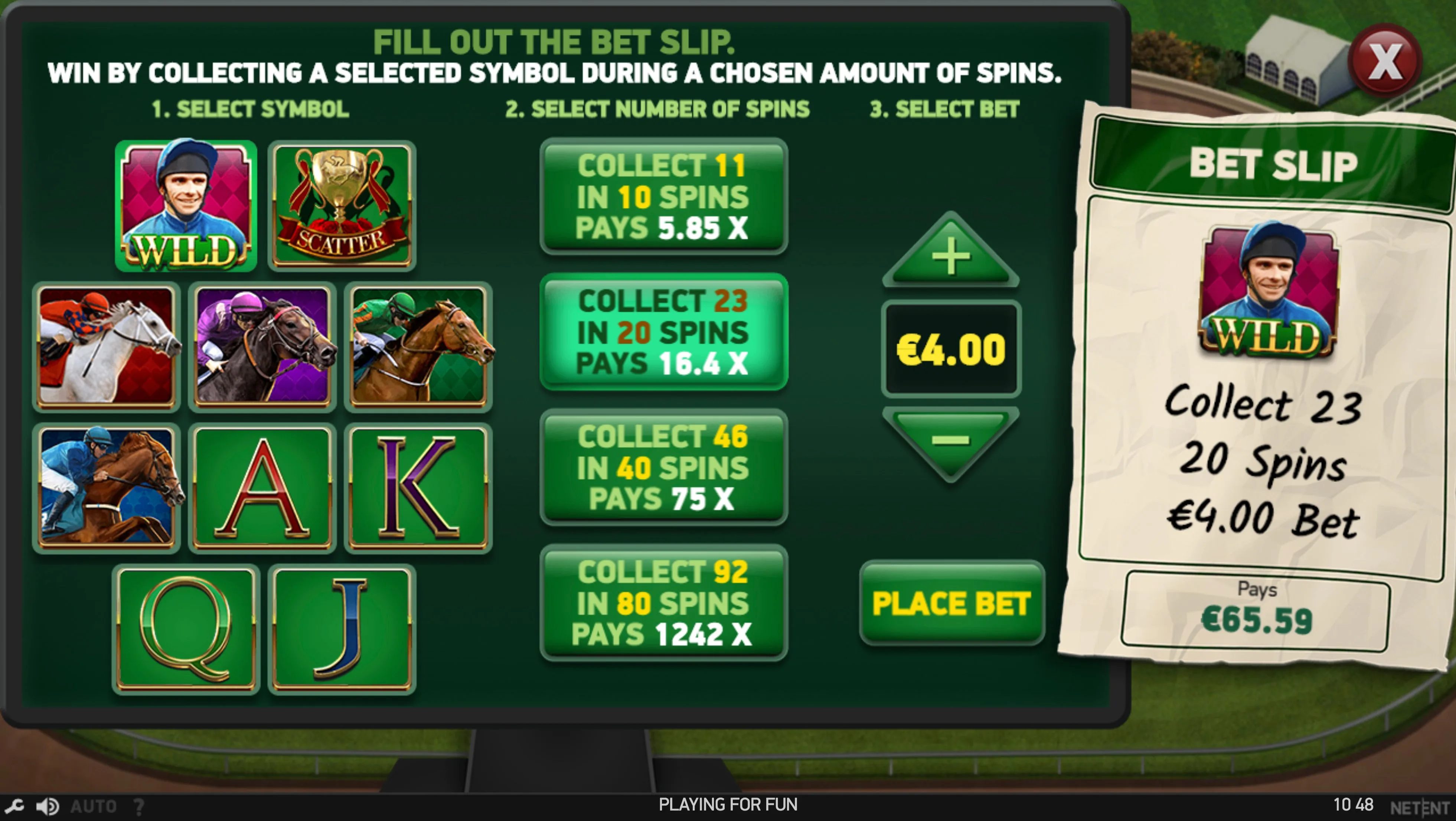 Scudamore’s Super Stakes — Bet Slip