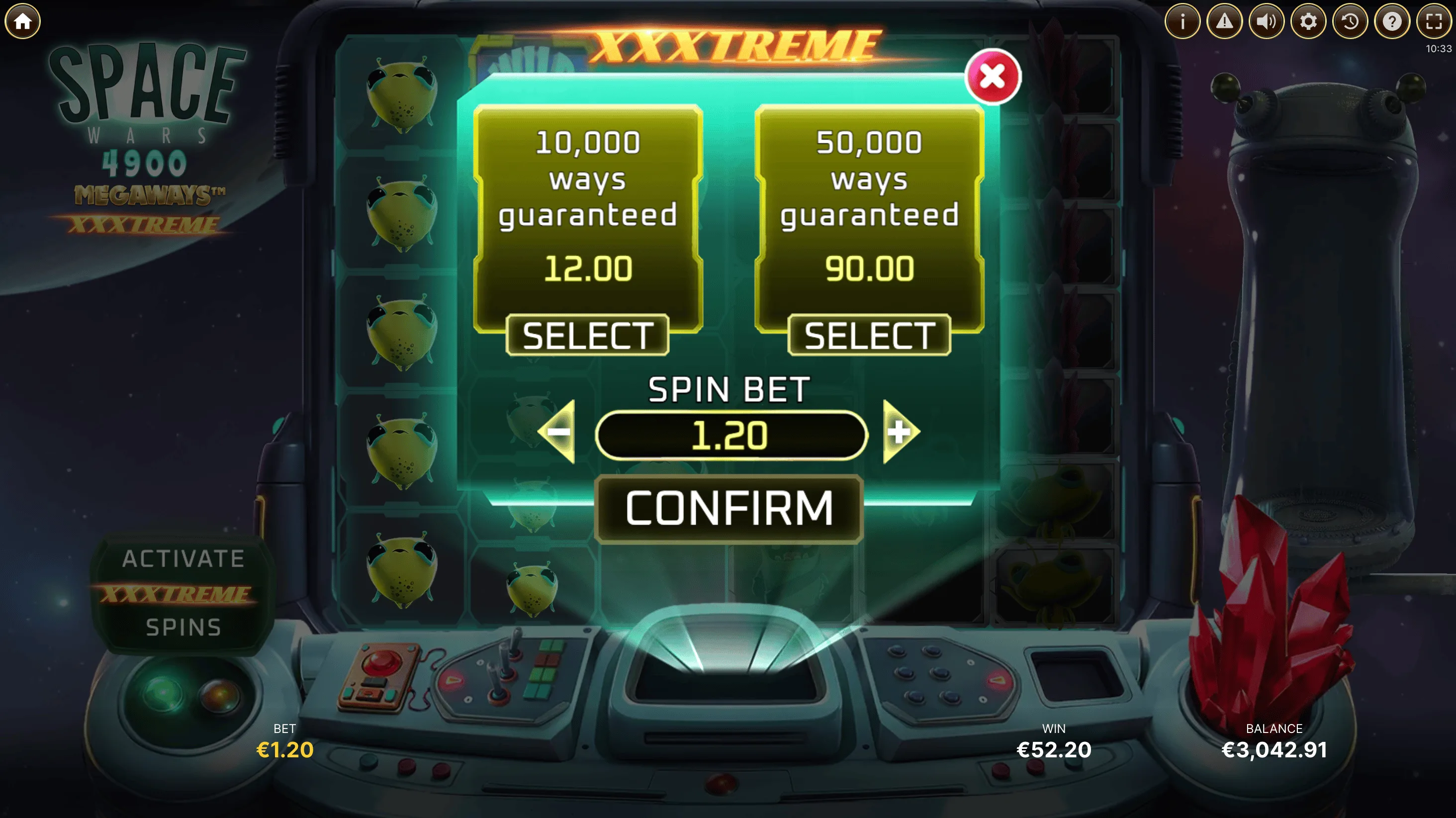 Space Wars™ Megaways™ XXXtreme — XXXtreme Spins