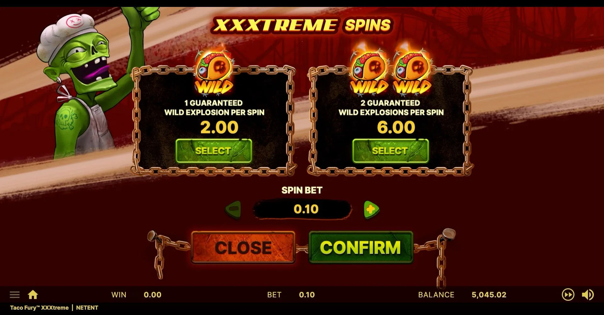 Taco Fury™ XXXtreme — XXXtreme Spins