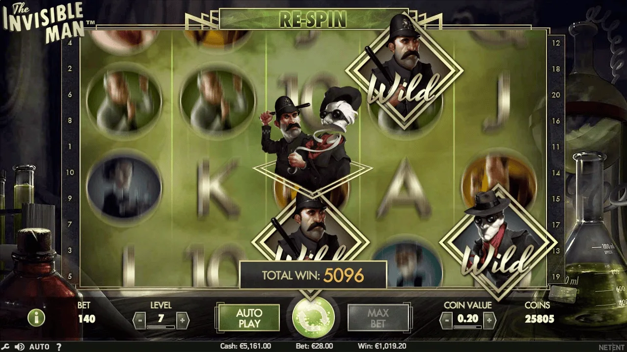 The Invisible Man™ — Free Spins