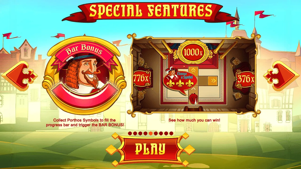 Three Musketeers — Bar Bonus