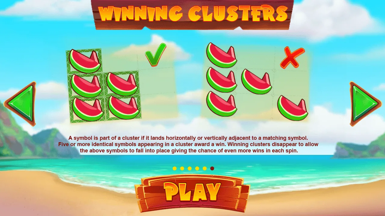 Tiki Fruits — Winning Clusters