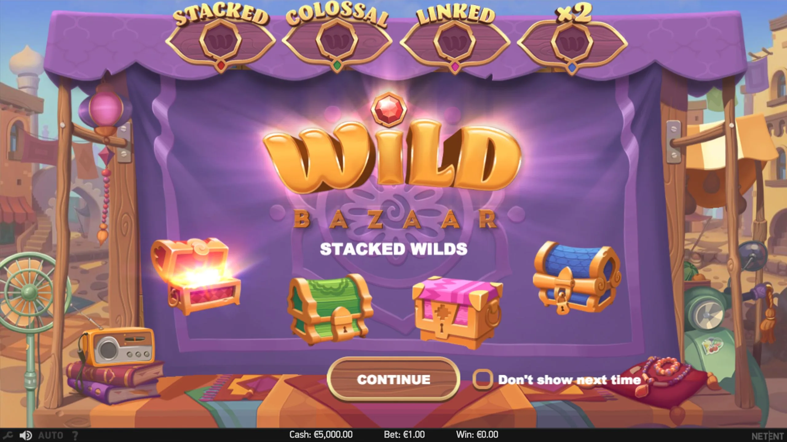 Wild Bazaar™ — Stacked Wilds